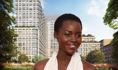 Oscar-Winning Actress Lupita Nyong’o Checking Out Apartments in Pacific Park Brooklyn