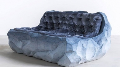 Fernando Mastrangelo Carves Glacier-Inspired Furniture From Sand