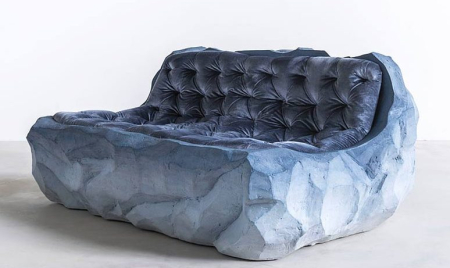 Fernando Mastrangelo Carves Glacier-Inspired Furniture From Sand