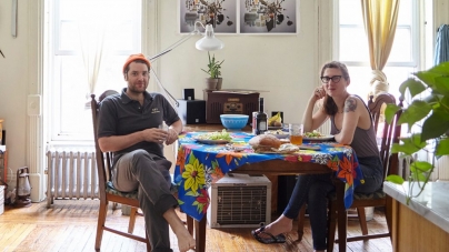 My 700sqft: Tour Two Photographers’ Bed-Stuy Brownstone Home, Complete With Shower in Kitchen