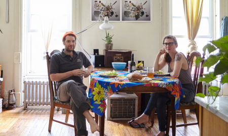 My 700sqft: Tour Two Photographers’ Bed-Stuy Brownstone Home, Complete With Shower in Kitchen