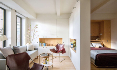 Architecture Workshop’s 400-Square-Foot Studio Has a Secret Bedroom and Sleeps Six