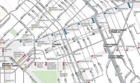 Mapping Subways, Buses, and Free Transfers in One Place
