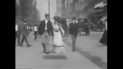 Vintage 1901 film captures the infamous 23 Skidoo of the Flatiron