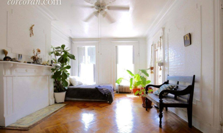 Bright apartment in historic Stuyvesant Heights brownstone offers a lot of space for $1,850/month