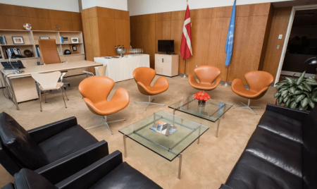 Midcentury Danish design at the UN; first building at Essex Crossing tops out