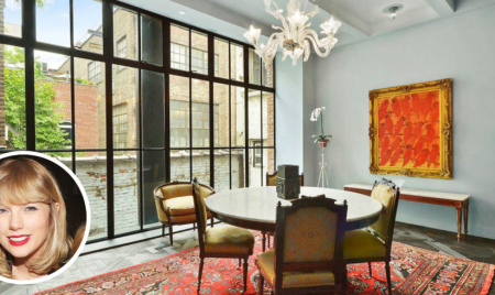 Village carriage house rented by Taylor Swift with a pool, garage and elevator asks $24.5M