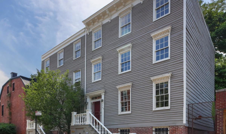Own a pair of 1840s clapboard houses in Clinton Hill for $4.4M